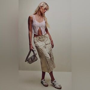 NWOT Free People Roary Techy packable cargo gorpcore streetwear skirt size Med